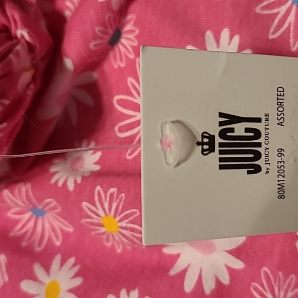 JUICY COUTURE BRAND TODDLER GIRL'S RUFFLED FLORAL PINK SHORTS SIZE 2T - Picture 5 of 6